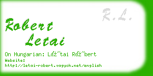 robert letai business card